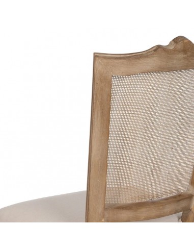 Silla colonial GAZARAL, madera en blanco...