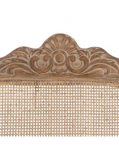 Silla colonial GAZARAL, madera en blanco...