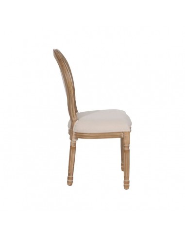 Silla medallón GAZARA, madera en blanco...