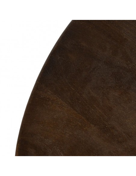 Mesa oval colonial MAILEN 120 x 106, madeira de manga escura.