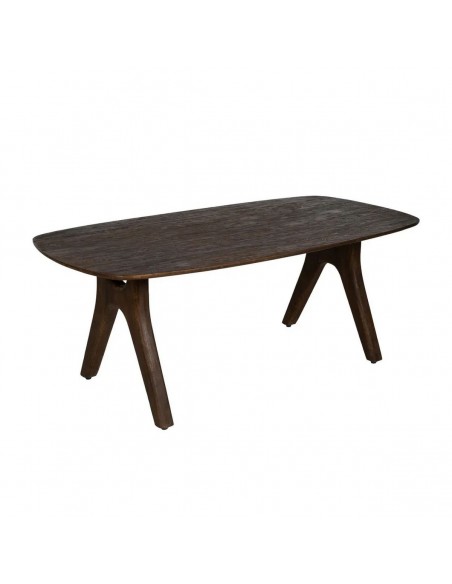 Mesa colonial oval Mailen 200 x 100, madeira de manga escura