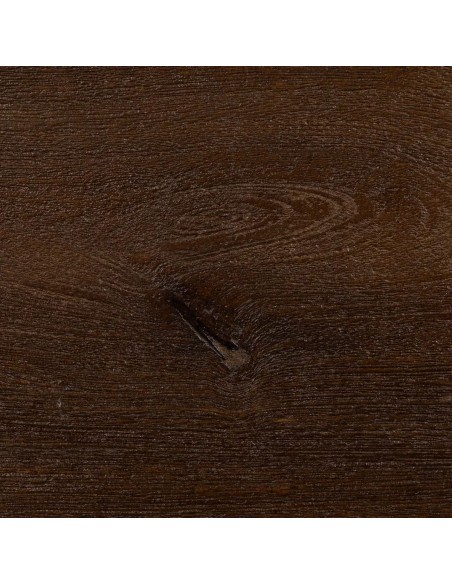 Mesa colonial ovalada MAILEN 200 x 100, madera de mango oscuro