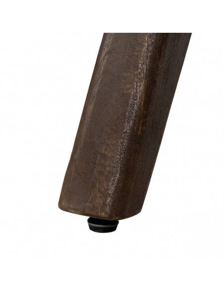 Mesa colonial ovalada MAILEN 200 x 100, madera de mango oscuro