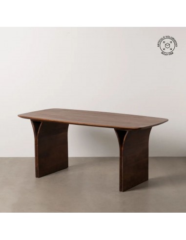 Mesa étnica NEALY 180 x 90 de madera de acacia oscura