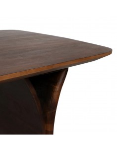 Mesa étnica NEALY 180 x 90 de madera de acacia oscura 2