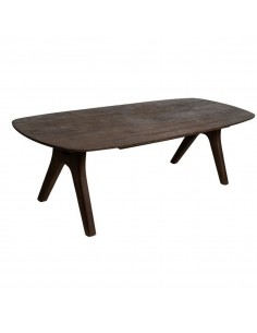 Mesa colonial oval Mailen 260 x 100, madeira de manga escura