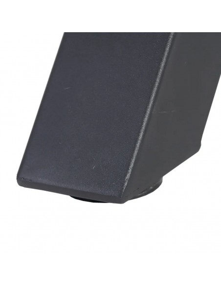 Mesa redonda madera Argo 90, MDF Nogal y metal negro.