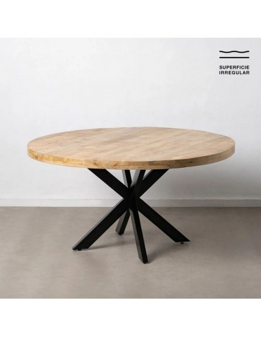 Mesa redonda Argo de 150 em madeira de manga e...