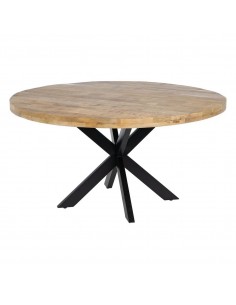 Mesa redonda Argo de 150 em madeira de manga e pés de...