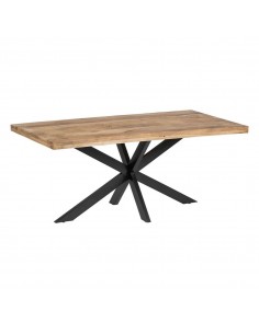 Mesa design Argot de 180x 90, madeira de manga natural e...