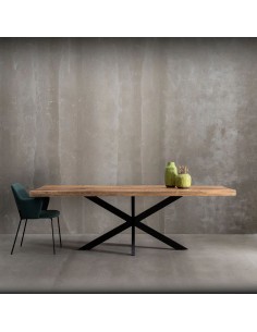 Mesa design Argot de 240 x 100, madeira de manga natural... 2