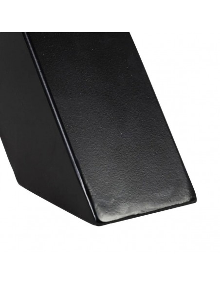 Mesa vintage Argo 160 x 90, madera de mango envejecida y patas de metal negro.