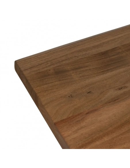 Mesa ALAIA para 10 pessoas, 300 x 100, madeira de acácia e pés em aço preto