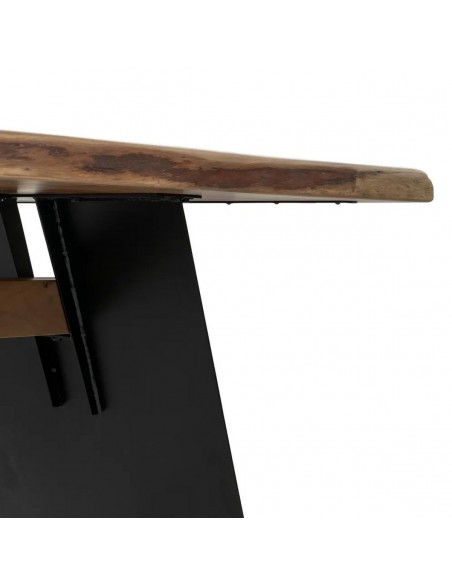 Mesa ALAIA para 10 pessoas, 300 x 100, madeira de acácia e pés em aço preto