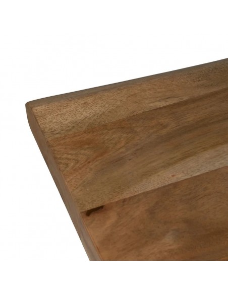 Mesa familiar gran formato ALAIA 260 x 100 de madera maciza y acero negro