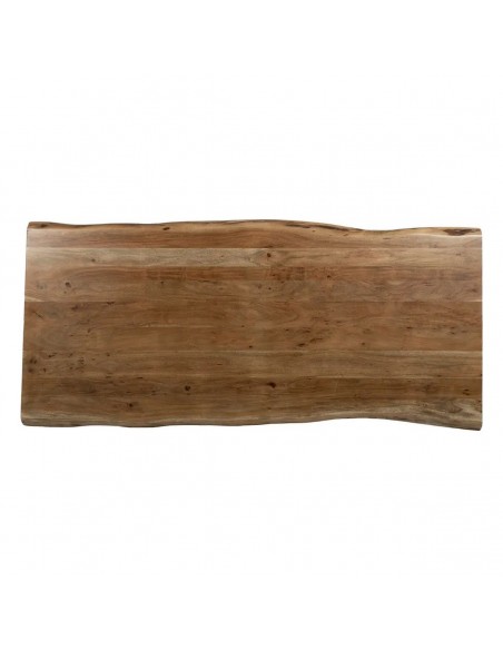 Mesa familiar ALAIA 220 x 100 em madeira maciça e aço preto