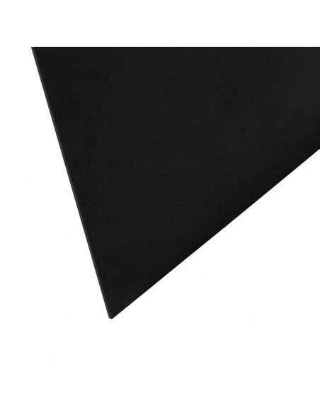 Mesa familiar ALAIA 220 x 100 de madera maciza y acero negro