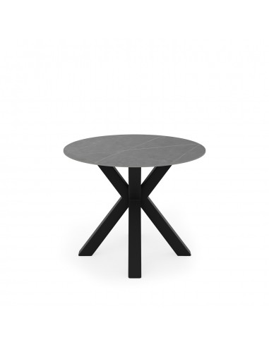 Mesa redonda Argo de porcelânico cinza de 100...