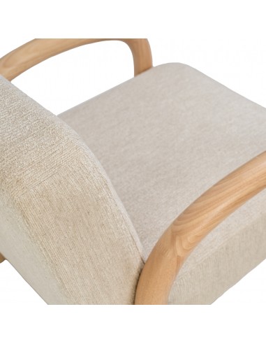 Butaca JAPANDI DOROTHY de madera natural y...