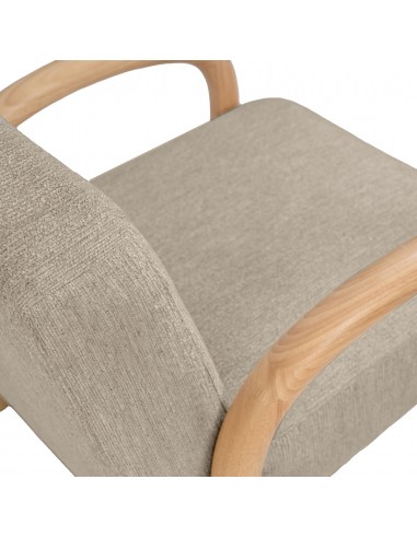 Butaca JAPANDI DOROTHY de madera natural y...