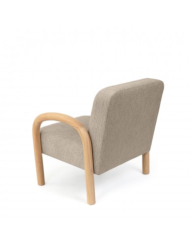 Poltrona JAPANDI DOROTHY em madeira natural e...