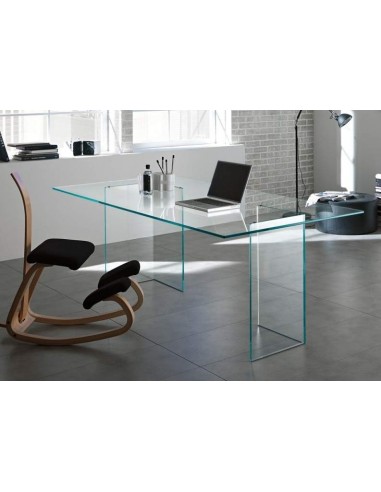 Mesa de jantar Burano 200x120, Vidro Transparente