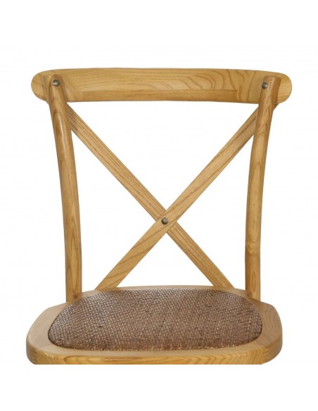 Silla rústica Aspas Thonet Madera Natural y asiento Ratan