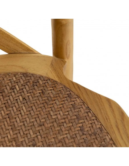 Silla rústica Aspas Thonet Madera Natural y asiento Ratan