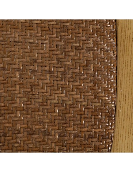 Cadeira rústica Thonet Aspas, assento em madeira natural e ratã