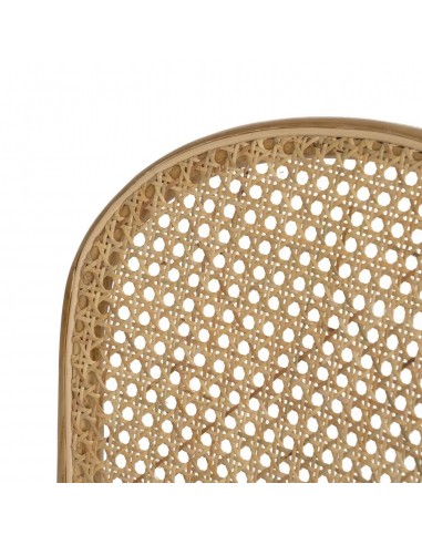 Silla de ratán REXIT en madera natural