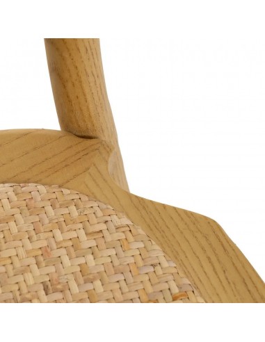 Cadeira Medalhão Thonet em ratã Natural e Madeira