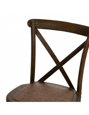 Silla rústica Aspas Thonet Madera marrón y...