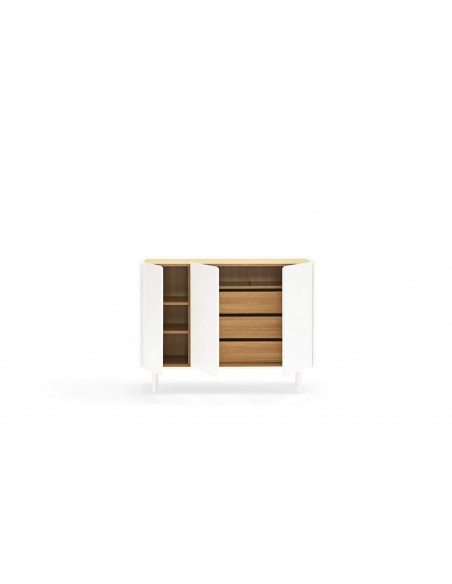 TEULAT APARADOR ARISTA 110x40, cajones Interiores lacado en blanco. TEULAT APARADOR ARISTA 110x40, cajones Interiores lacado en blanco.