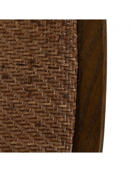 Cadeira rústica Aspas Thonet, assento em madeira marrom e rattan