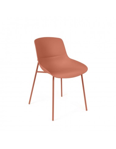 Silla LUNA Moderna Polipropileno con Patas Metálicas