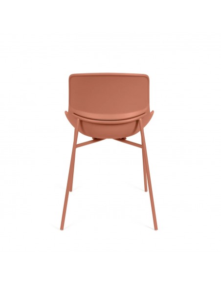 Silla LUNA Moderna Polipropileno con Patas Metálicas