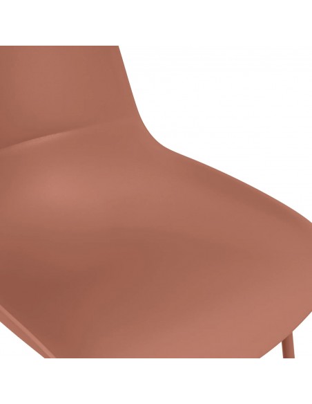 Silla LUNA Moderna Polipropileno con Patas Metálicas