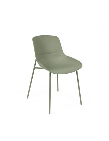 Silla LUNA Moderna Polipropileno con Patas Metálicas