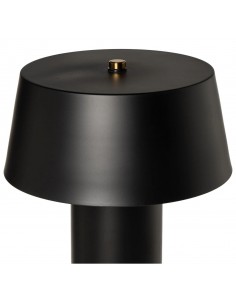 Lámpara sobremesa ILLAR, metal negro mate. 2