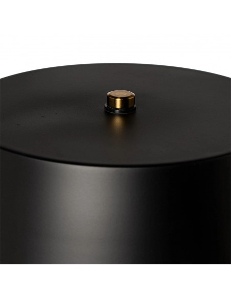 Candeeiro de mesa em metal preto fosco ILLAR.