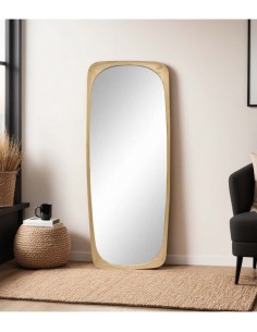 Espejo Vestidor Grande 175 x 70 de madera color roble