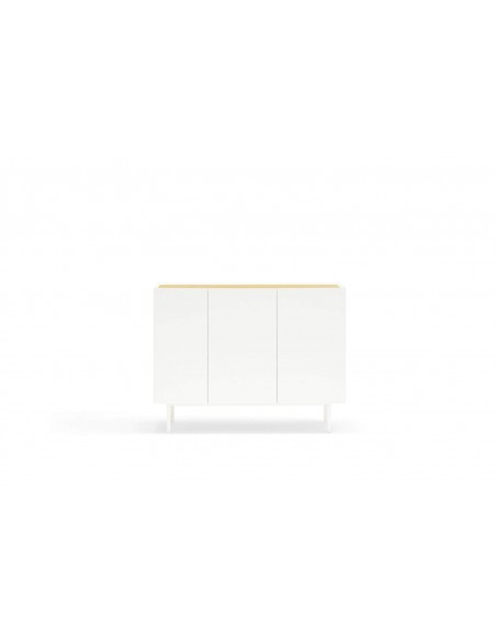 TEULAT APARADOR ARISTA 110x40, cajones Interiores lacado en blanco. TEULAT APARADOR ARISTA 110x40, cajones Interiores lacado en blanco.
