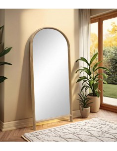 Espejo Vestidor de suelo en madera ARCO 160 x 60 color roble