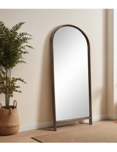 Espelho de pé para vestário ARCO 160 x 60 em madeira cor...