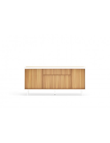 TEULAT APARADOR ARISTA 165x40, minimalista, lacado en blanco.