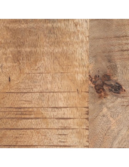 Mesa de comedor industrial OLIVER 160 x 90, madera de mango y metal negro