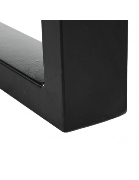 Mesa de jantar industrial OLIVER 160 x 90, madeira de manga e pés metal preto