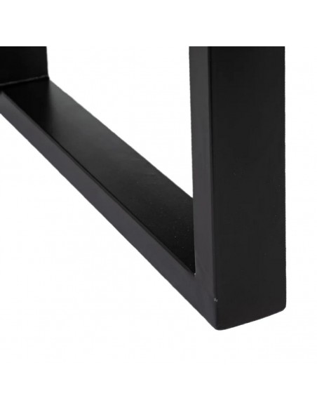 Mesa de jantar industrial OLIVER 160 x 90, madeira de manga e pés metal preto