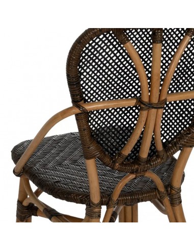 Cadeira de jantar tropical rústica MUKA em...