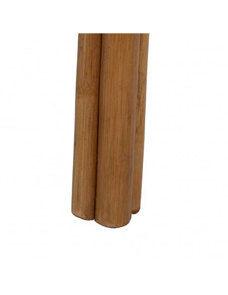 Cadeira de jantar tropical rústica MUKA em rattan e madeira